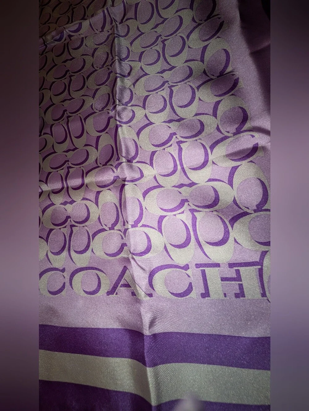 Coach Signature C Silk Scarf 35